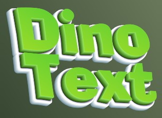 Крутая надпись объемный Дино текст создать онлайн