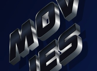 Сделать 3D лого красивым шрифтом в стиле MOVIES
