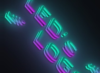Генератор 3D светящейся надписи, текста из красивых шрифтов с LEDs эффектом